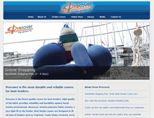 Tablet Screenshot of boat-fender-covers.com